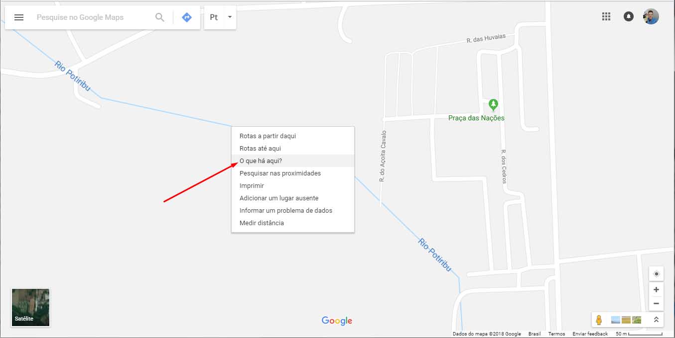 Google Maps - o que há aqui
